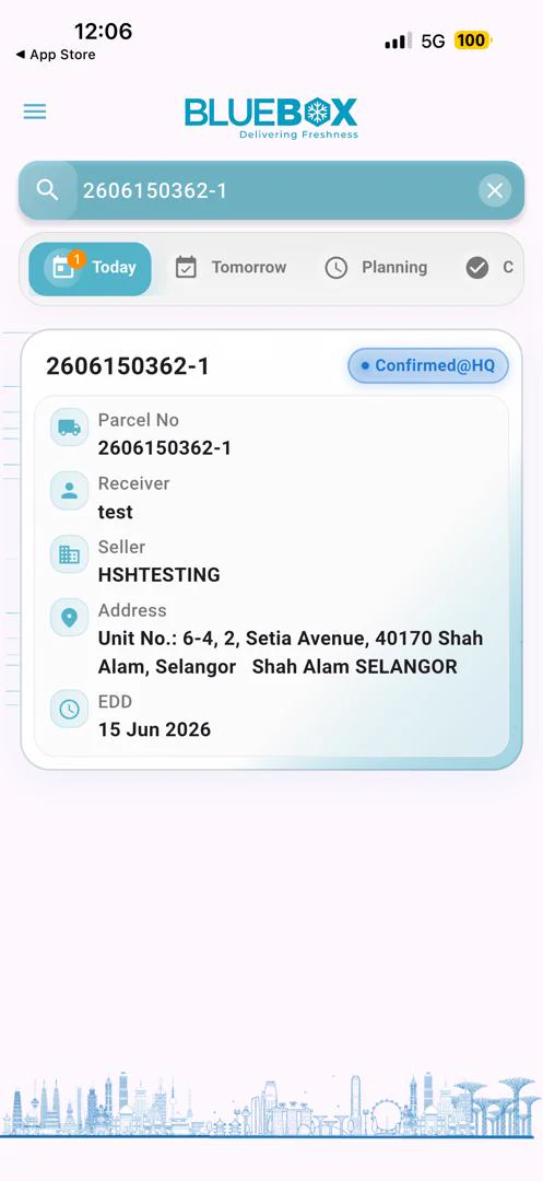 C2C Delivery — Blue Box Cold Chain