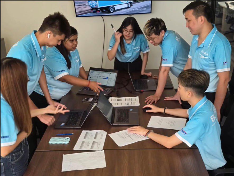 The Blue Box office team at work